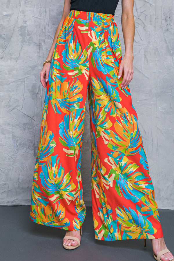 here-for-fun-red-woven-pants Flying Tomato-Sophia's StylePANTS-1